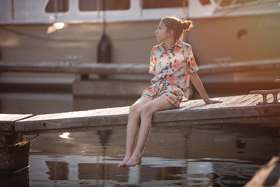 See You at Six Misty Rose Linen Viscose