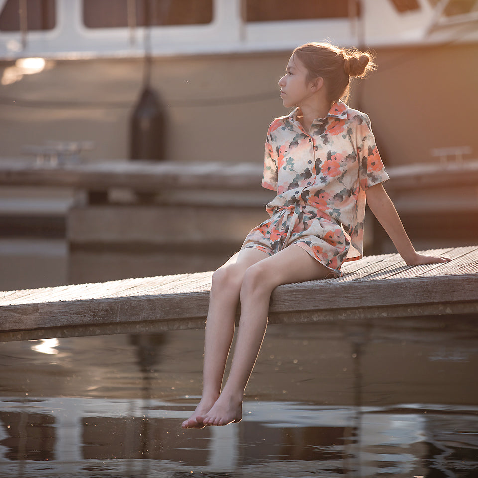 See You at Six Misty Rose Linen Viscose