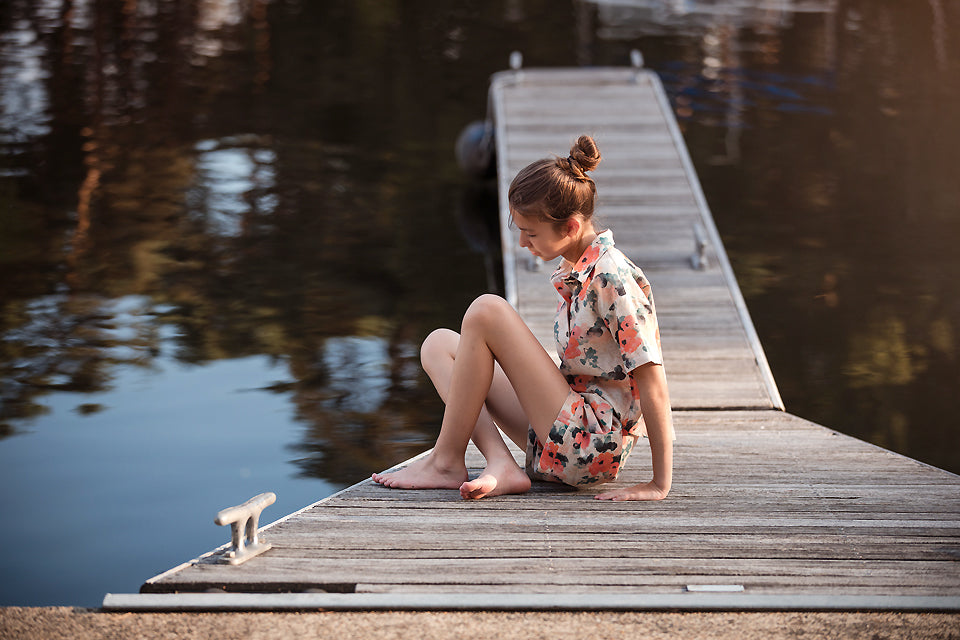 See You at Six Misty Rose Linen Viscose