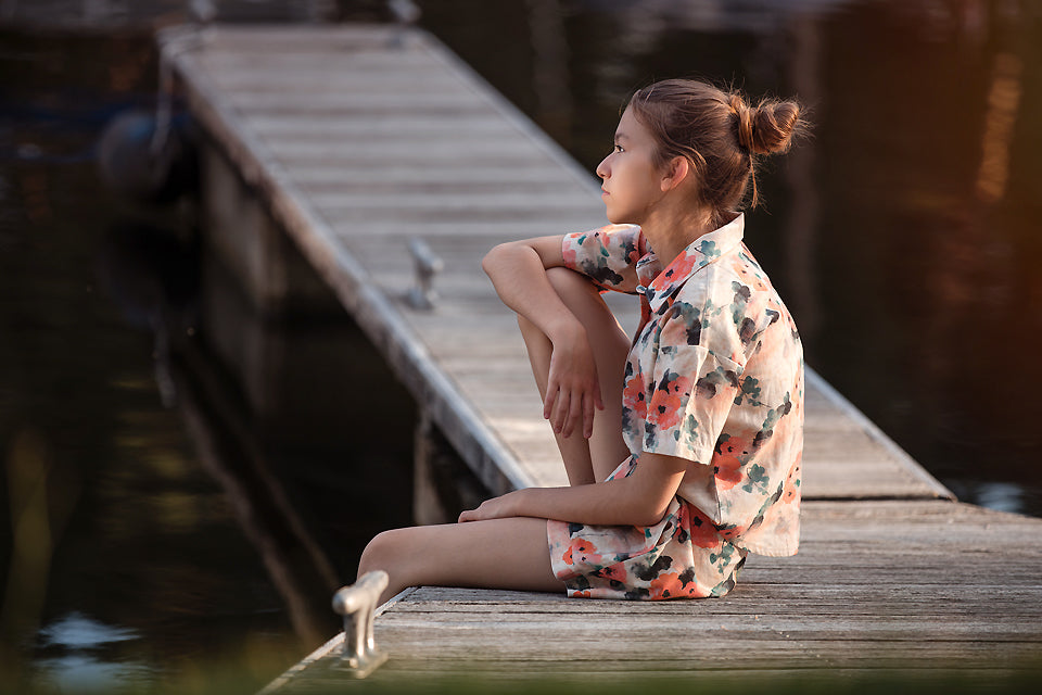 See You at Six Misty Rose Linen Viscose