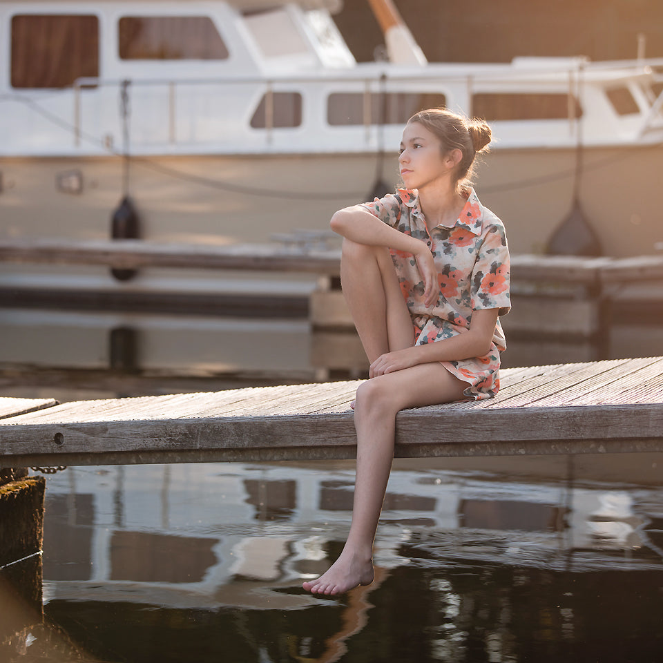 See You at Six Misty Rose Linen Viscose