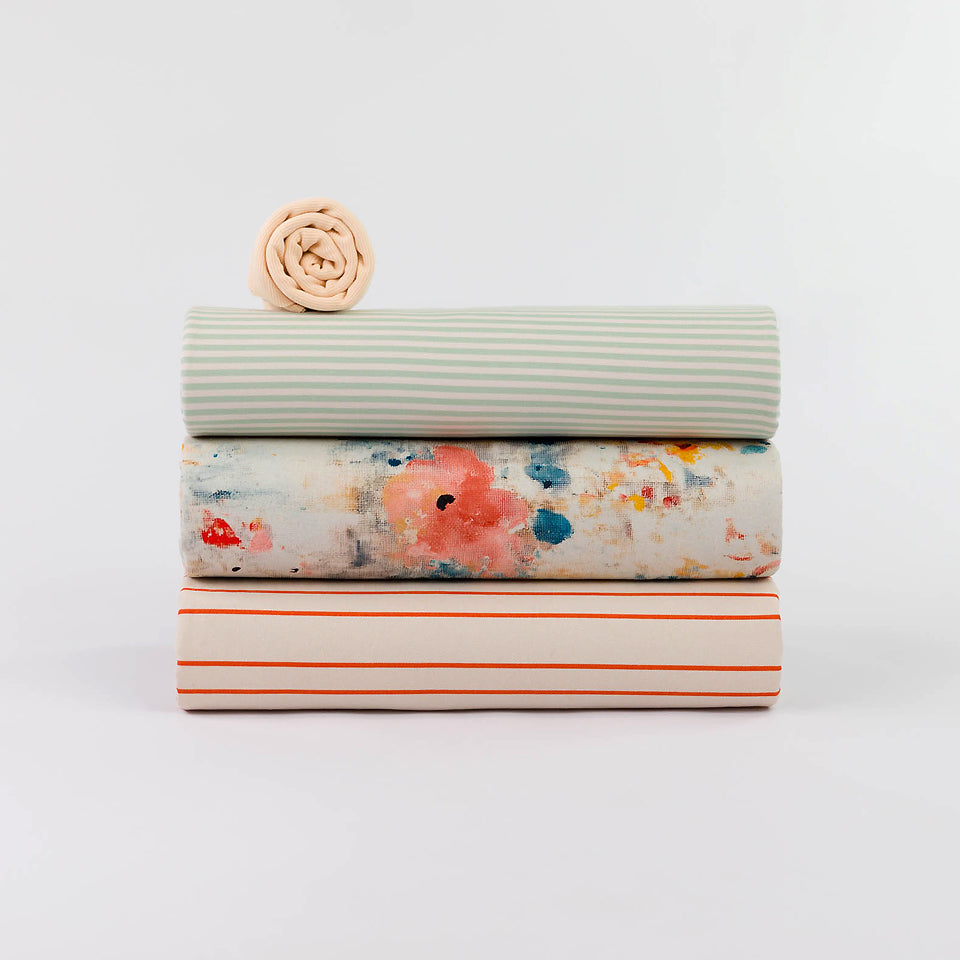 See You at Six Roses on Canvas Linen Viscose