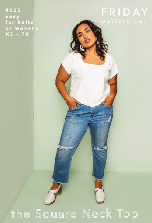 Friday Pattern Co Square Neck Top
