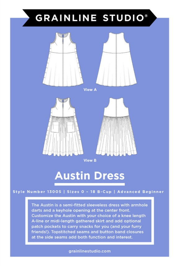 Grainline Studio Austin Dress 0-18