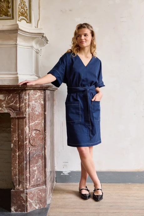 Atelier Jupe denim blue twill organic cotton