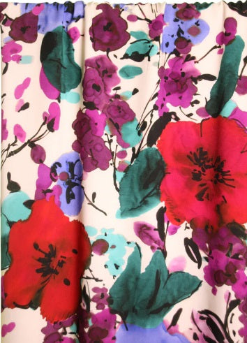 Atelier Jupe flower garden viscose