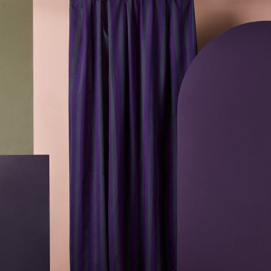 Atelier Brunette Ray Majestic Purple Striped Fabric