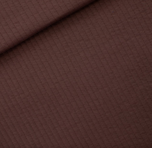 See You At Six Quilted Knit - Rum Raisin Brown