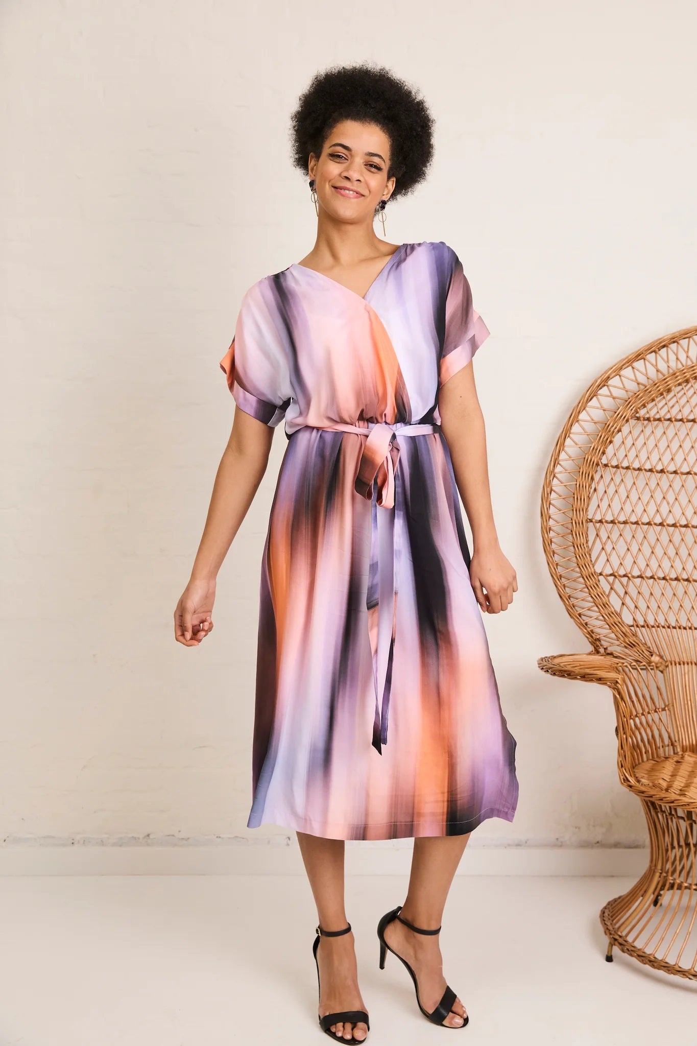 Atelier Jupe soft coloured tie dye viscose