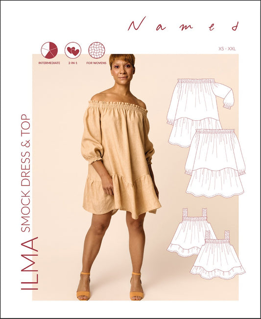 Named Patterns Ilma smock dress and top