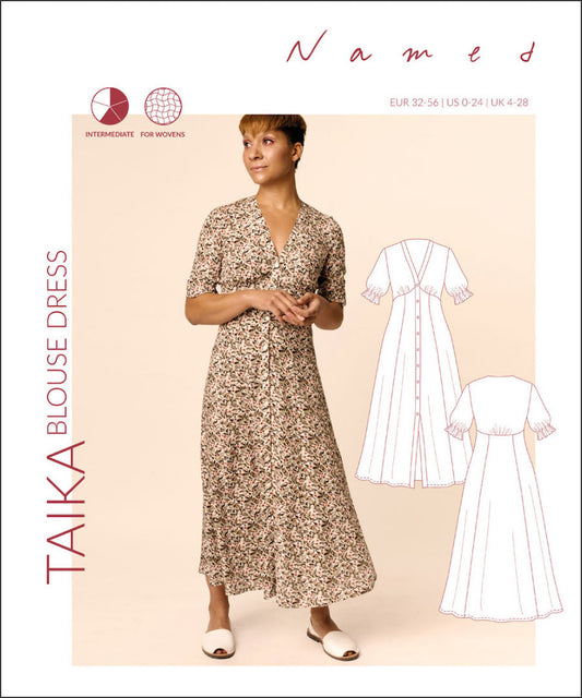 Named Patterns Taika blouse dress