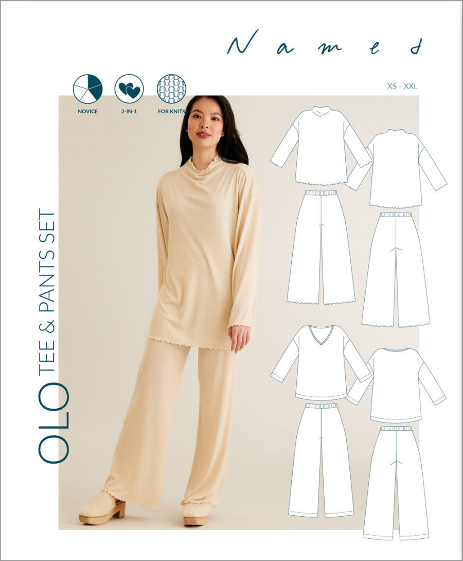 Named Patterns Olo tee and pants set