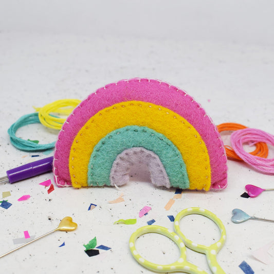 The Make Arcade Pastel Rainbow felt kit