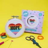 Make Arcade Hope Heart cross stitch kit